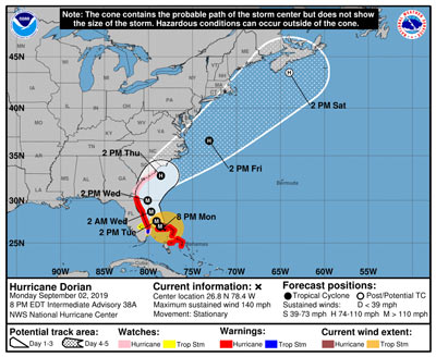 CDEMA Situation Report #4 - Hurricane Dorian as of 8:00PM (AST) on August September 2nd, 2019 (2)