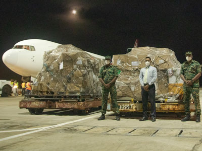 COVID-19 test kits, masks arrive in Guyana - handed over to Health Ministry for front line workers