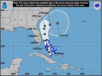 INFORMATION NOTE #1: TROPICAL DEPRESSION NINE