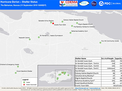 CDEMA Situation Report #12 - Hurricane Dorian as of 8:00PM (AST) on September 12th, 2019