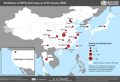 CDEMA Information Note #1 - Epidemiology Update Novel Coronavirus as of 6:00PM (AST) on January 24th, 2020